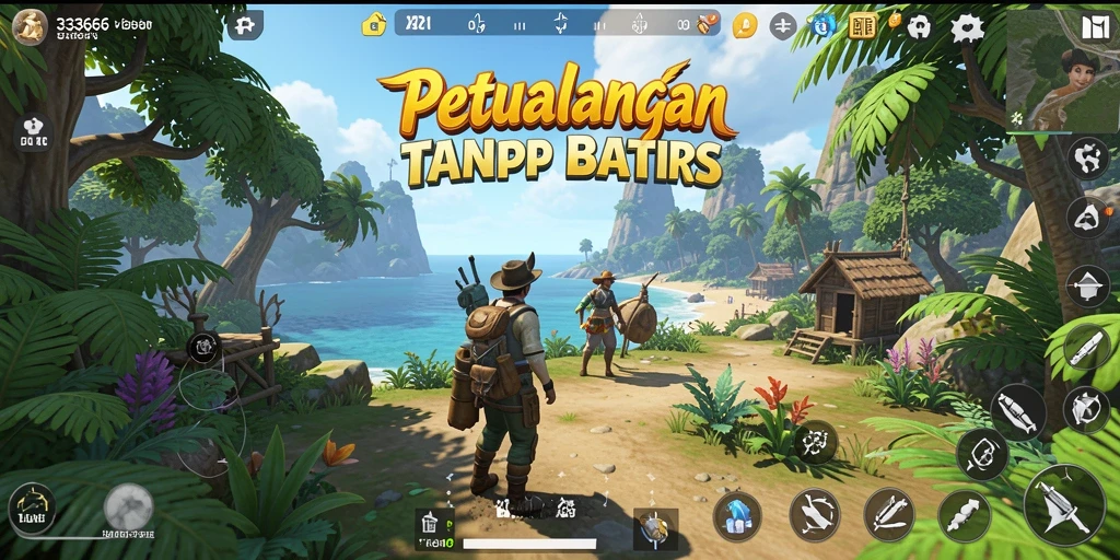 Tampilan menakjubkan dari gameplay dunia terbuka 333666.