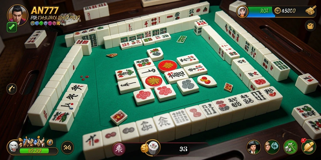 Screenshot gameplay AN777 menampilkan momen seru permainan Mahjong.