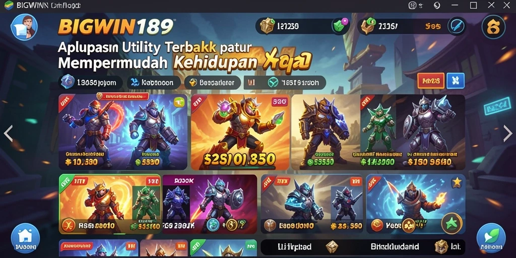 Screenshot utama BIGWIN189 menampilkan antarmuka aplikasi yang user-friendly.