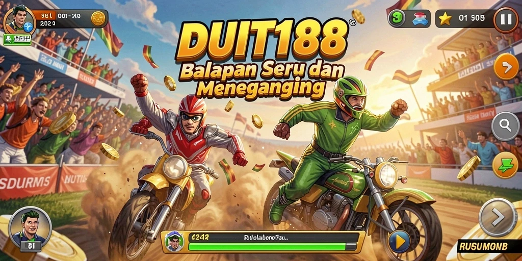 Tampilan gameplay seru dari balapan dalam DUIT188.