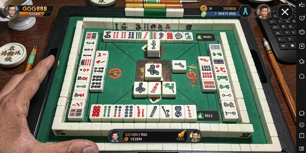 Tampilan gameplay GGG888 dengan tantangan Mahjong yang menarik.
