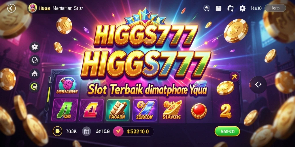 Screenshot HIGGS777 menampilkan gameplay slot yang seru dan interaktif.