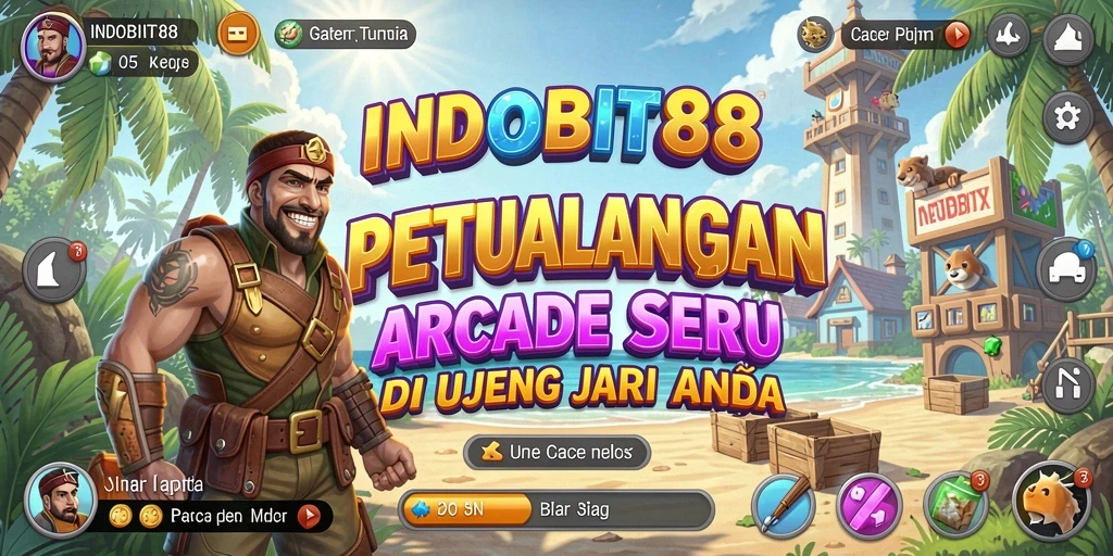 Screenshot menampilkan aksi intens dan grafis menawan dari gameplay Arcade.