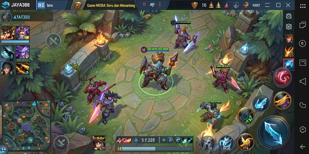 Tangkapan layar gameplay <strong>JAYA388</strong> yang menampilkan aksi seru dan strategi tim.