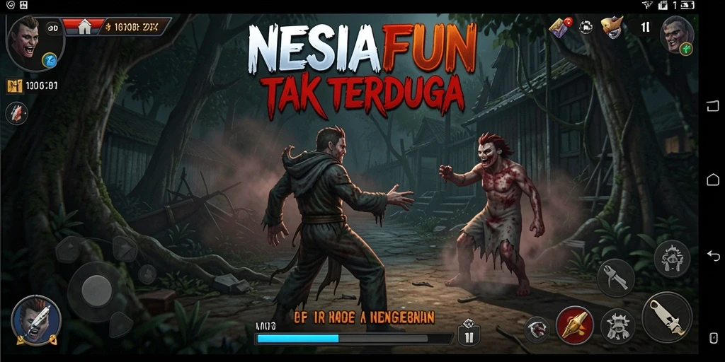 Gameplay mencekam NESIAFUN dengan atmosfer horor yang menakutkan.