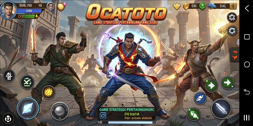 Screenshot dari gameplay OCATOTO yang penuh strategi dan keseruan.