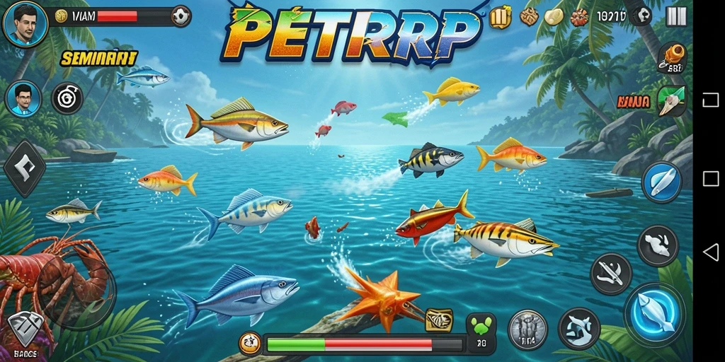 Tampilan gameplay Tembak Ikan yang seru dan menantang di PETIRRP.