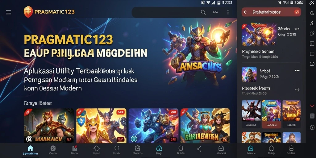 Tampilan antarmuka PRAGMATIC123 yang sederhana dan intuitif.