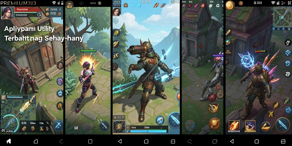 Screenshot menunjukkan antarmuka pengguna yang sederhana dan fungsional dari PREMIUM303.