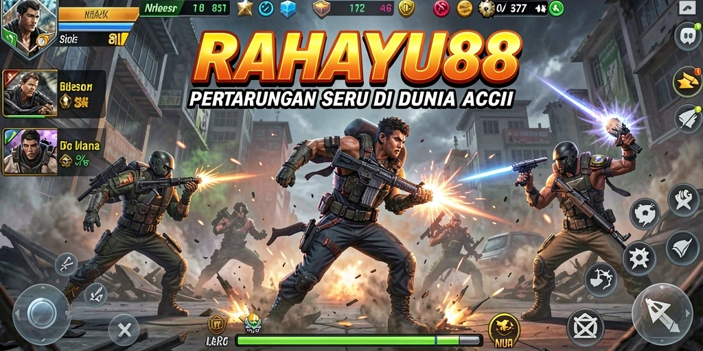 Tampilan gameplay RAHAYU88 yang intens dan mendebarkan.