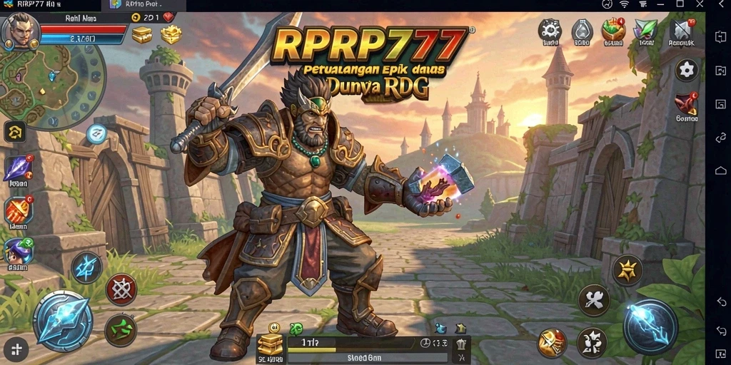 Tampilan gameplay RPG yang menakjubkan dari RPRP777.