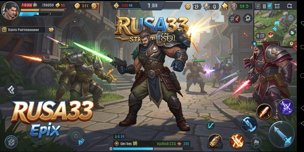 Screenshot utama RUSA33 menampilkan strategi dan aksi gameplay yang mendebarkan.