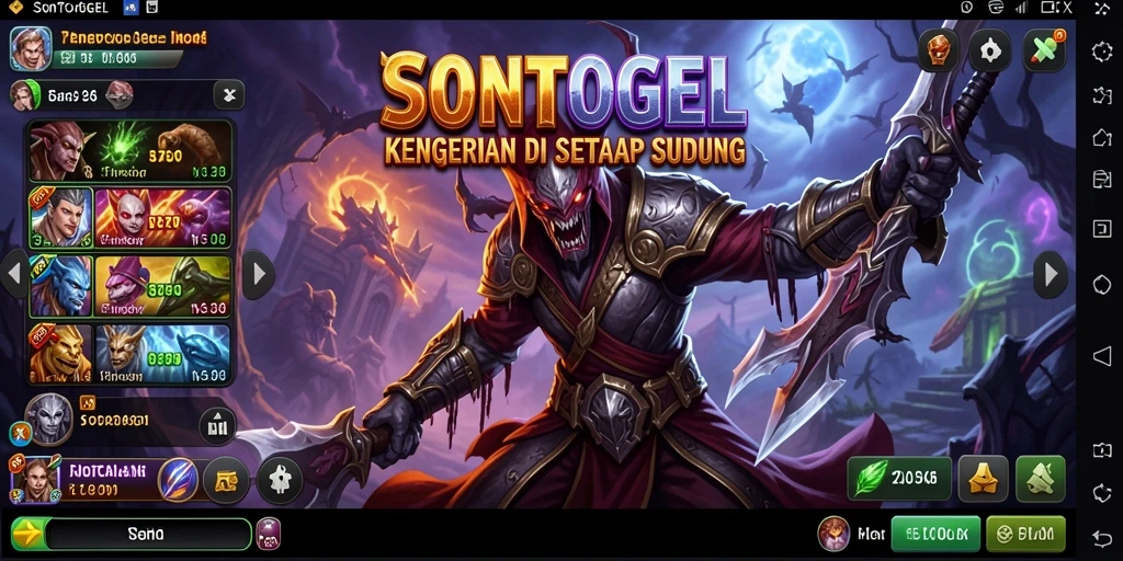 Tampilan gameplay yang menakutkan dari SONTOGEL.