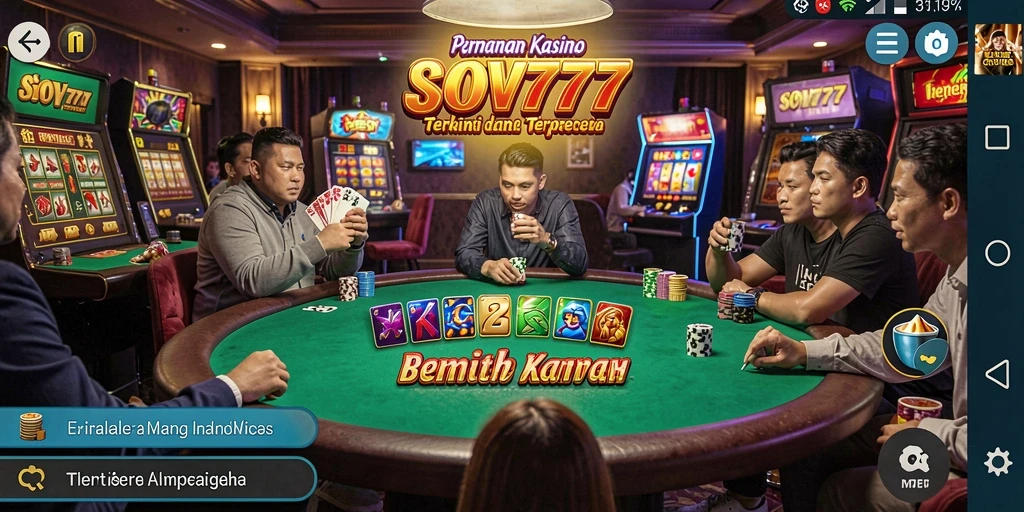 Tampilan gameplay Kasino yang menarik dalam SOV777.