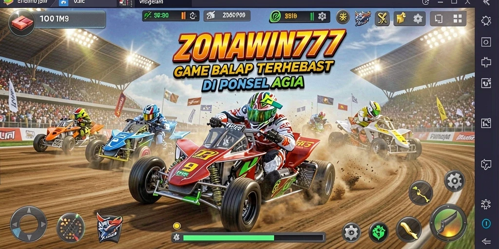 Gameplay ZONAWIN777 yang mendebarkan di lintasan balap